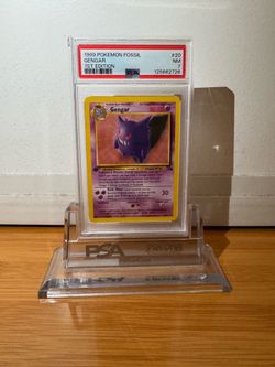 1999 POKEMON FOSSIL 1ST EDITION #20 GENGAR PSA 7