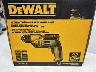 New Dewalt 3/8” Corded Drill. You Must Pick Up