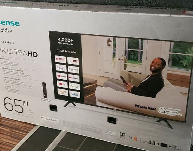 Hisense 65 inch 4k ultra High Definition smart TV new $550