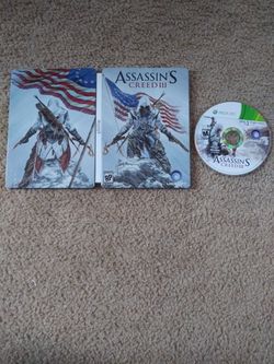Xbox 360 Assassin's Creed III Steel box case