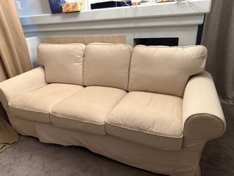 IKEA Ektorp 3-Seat Sofa Beige