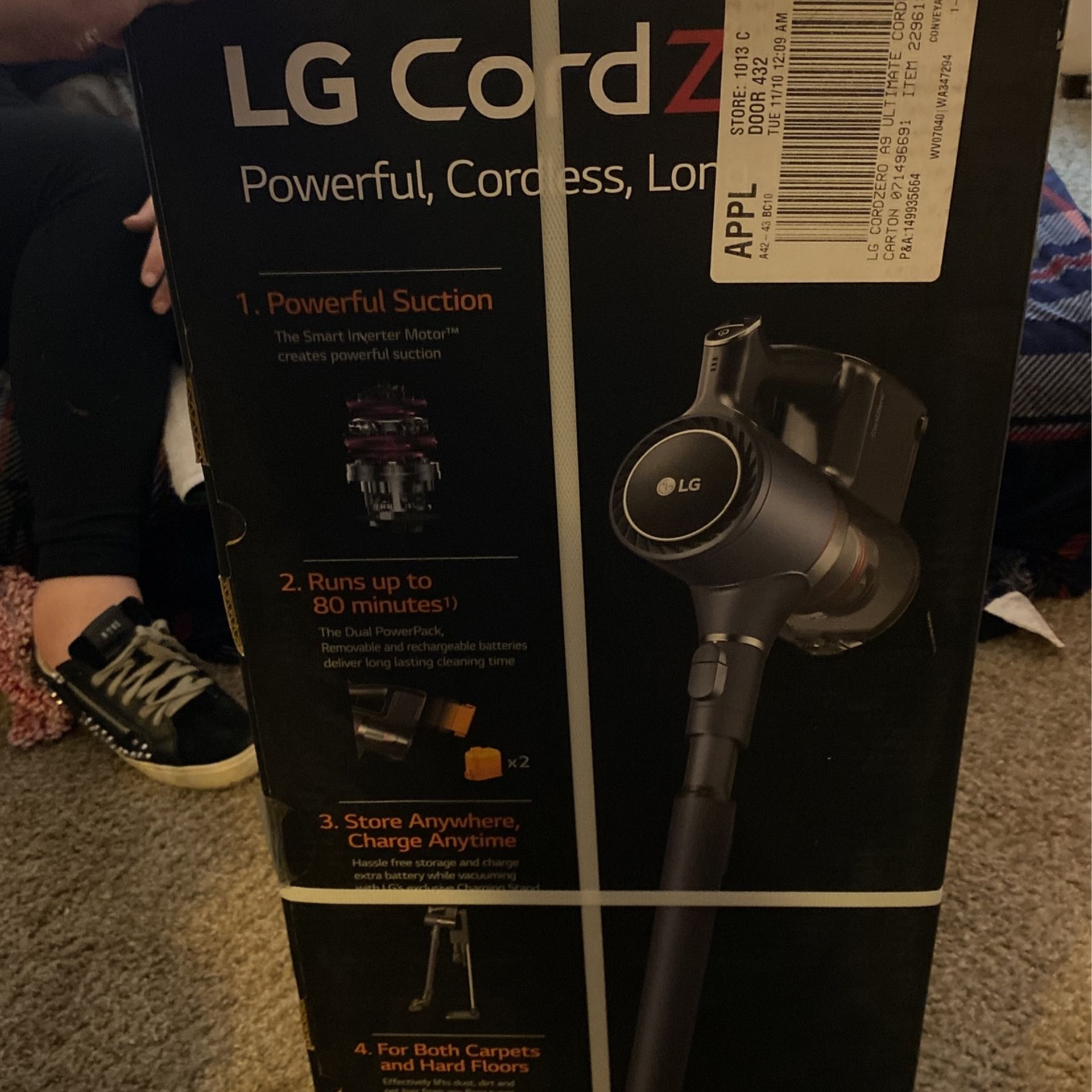 Brand New In Box Lg Cord Zero