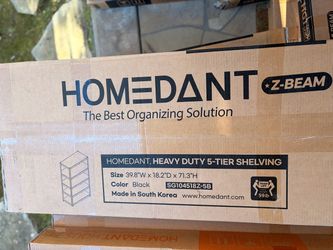 Brand New Heavy Duty 5-Tier Metal Shelving Unit (39.8”W x 18.2”D x 71.3”H)