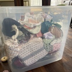 Large Box Of Baby Girl Stuff 