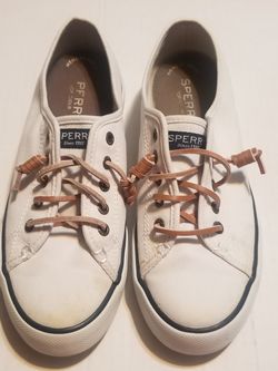 WOMEN'S CANVAS SPERRY TENNIS SZ.6.5M