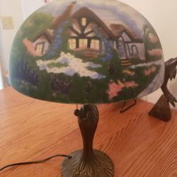 Thomas Kincaid Reverse Painted lamp 