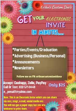 Need Party/Grad Invite?