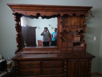 Huge dresser, multiple drawers with a mute.