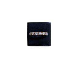 Size 7-8 Silver Toned Bling Stretchy Ring