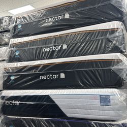 Nectar Premier Copper Memory Foam Queen size mattress 14” inches $229 only  Close out deals