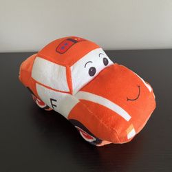 S & B Candy And Toy Orange Car Plush 8 Inch