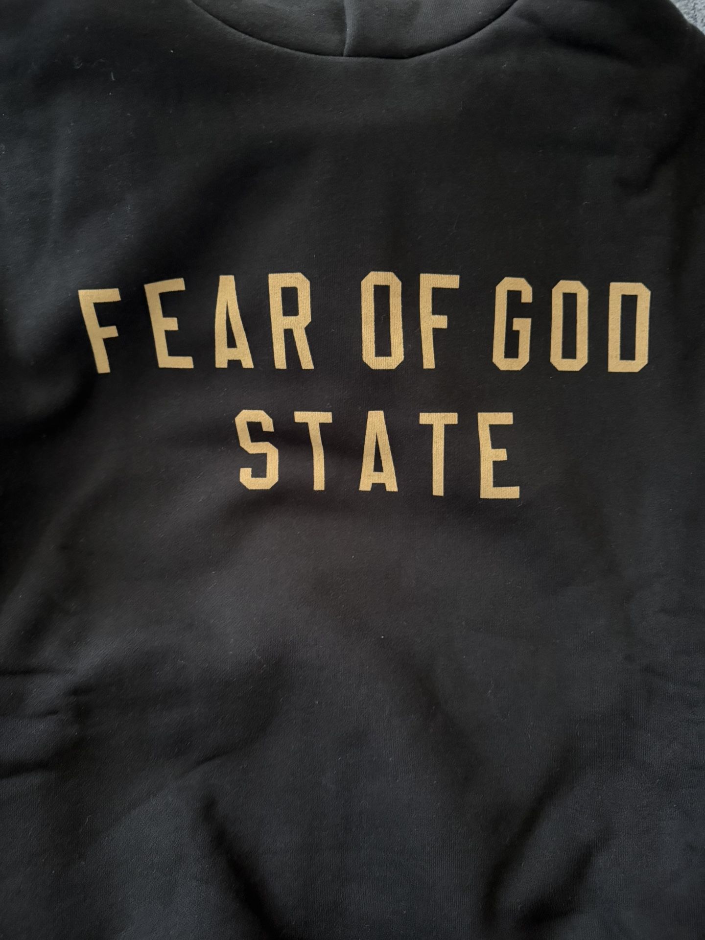 Fear of God Essentials Fleece Hoodie Black (XXL)