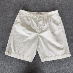 Orlebar Brown Swin Short Mens 34 White Button Fly Drawstring Beach Casual Resort
