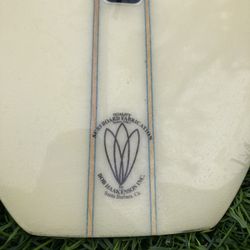 Classic Longboard, Surfboard, 9’6” Yater With Hotdog Fin And Case