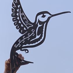 Steel Hummingbird Silhouettes