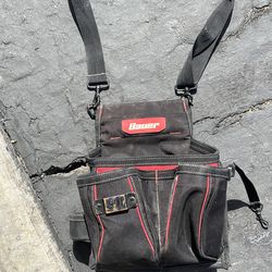 BAUER 12 pocket SmallFramers Tool Pouch~Carpenter~wood worker Pre-Owned