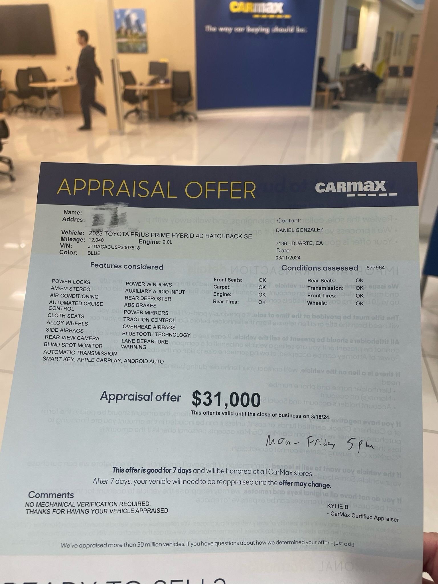 Any Dealer Can Beat CarMax Or Toyota Offer