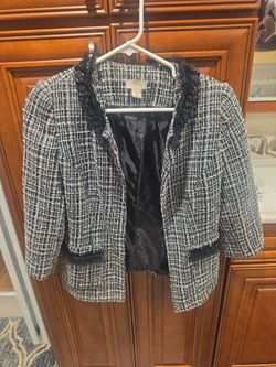 Jacket black and white size S
