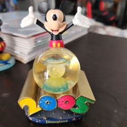 Disneyland Mickey 2005 sno globe snowglobe good shape
