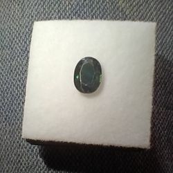 1.11ct Natural Blue Green Oval Faceted Sapphire 