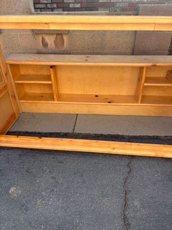 Twin bookcase bed