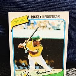 1980 Topps Rickey Henderson baseball card
