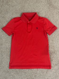 Polo Ralph Lauren Performance Boys Polo Shirt – Size 7 – Red