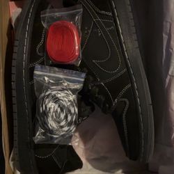 Travis Scott Jordan 1 Low Black Phantom
