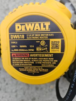Dewalt 2 1/4 hp corded  router