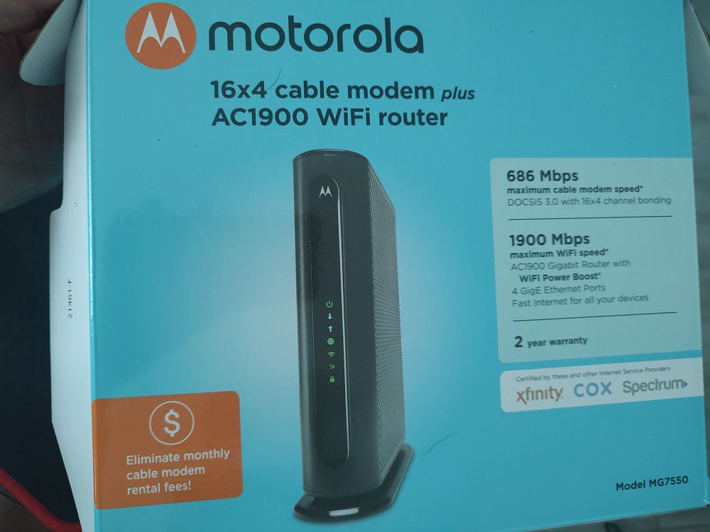I Sell Motorola Cable Modem Ac 1900 Wifi Router 