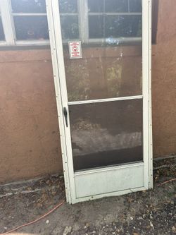 34x78 Storm Door With Glass