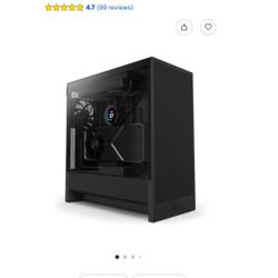 NZXT - H5 Flow 2024 Compact ATX Mid-Tower Airflow PC Case - Black