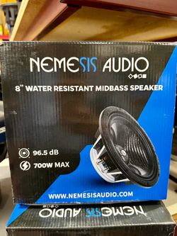Nemesis Audio NEO-MB8CF 8″ Water Resistant Neodymium Midbass Speaker – 700W Max