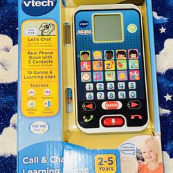 🟡📱🔵Vtech Call And Chat Learning Phone 10 Games & Learning Apps🔵📱🟡
