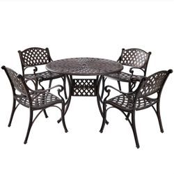 AIDEN 5-PIECE OUTDOOR DINING SET FOR PATIO