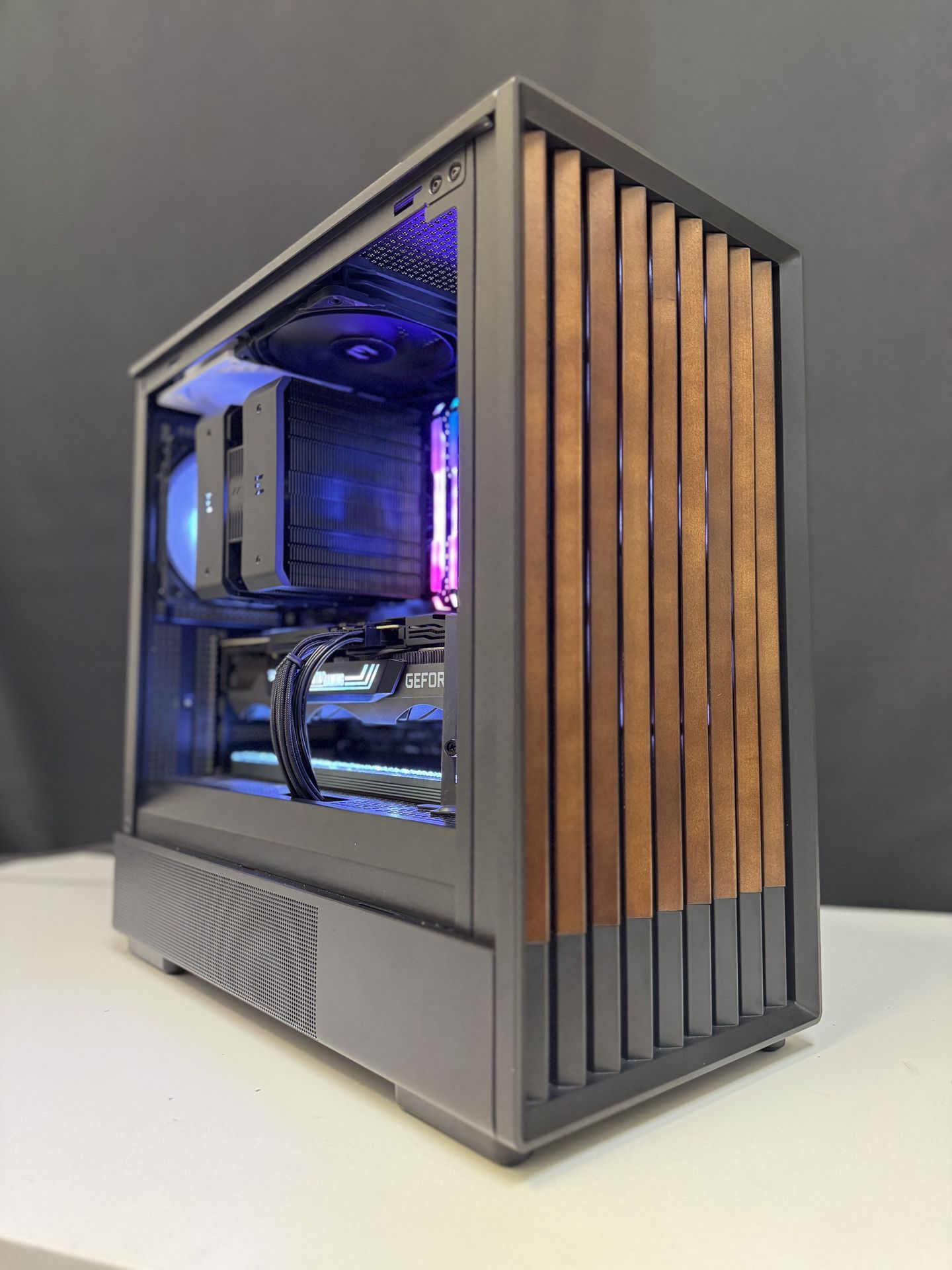 GAMING PC - Premium Wooden Case, Ryzen 5600X3D, Zotac 3080 ti OC Trinity, 1TB M.2, 32GB Ram, 850 gold Rated PSU