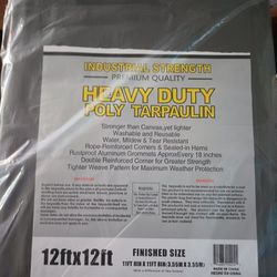 12x12ft Heavy Duty Grey Tarp NEW $20.00 Each 