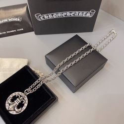 C.hrome H.earts Necklace