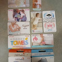 10 Gift Cards For Different Online Retailers New Borns, Toddlers And New Mommies.