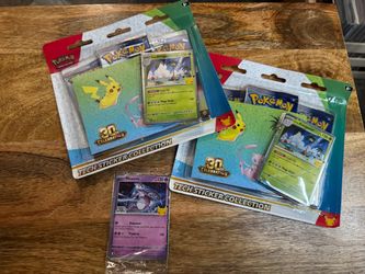 Pokémon 30th Anniversary Tech Sticker Collection x2