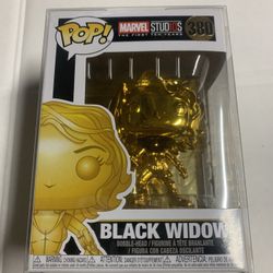 Funko Pop Gold Black Widow