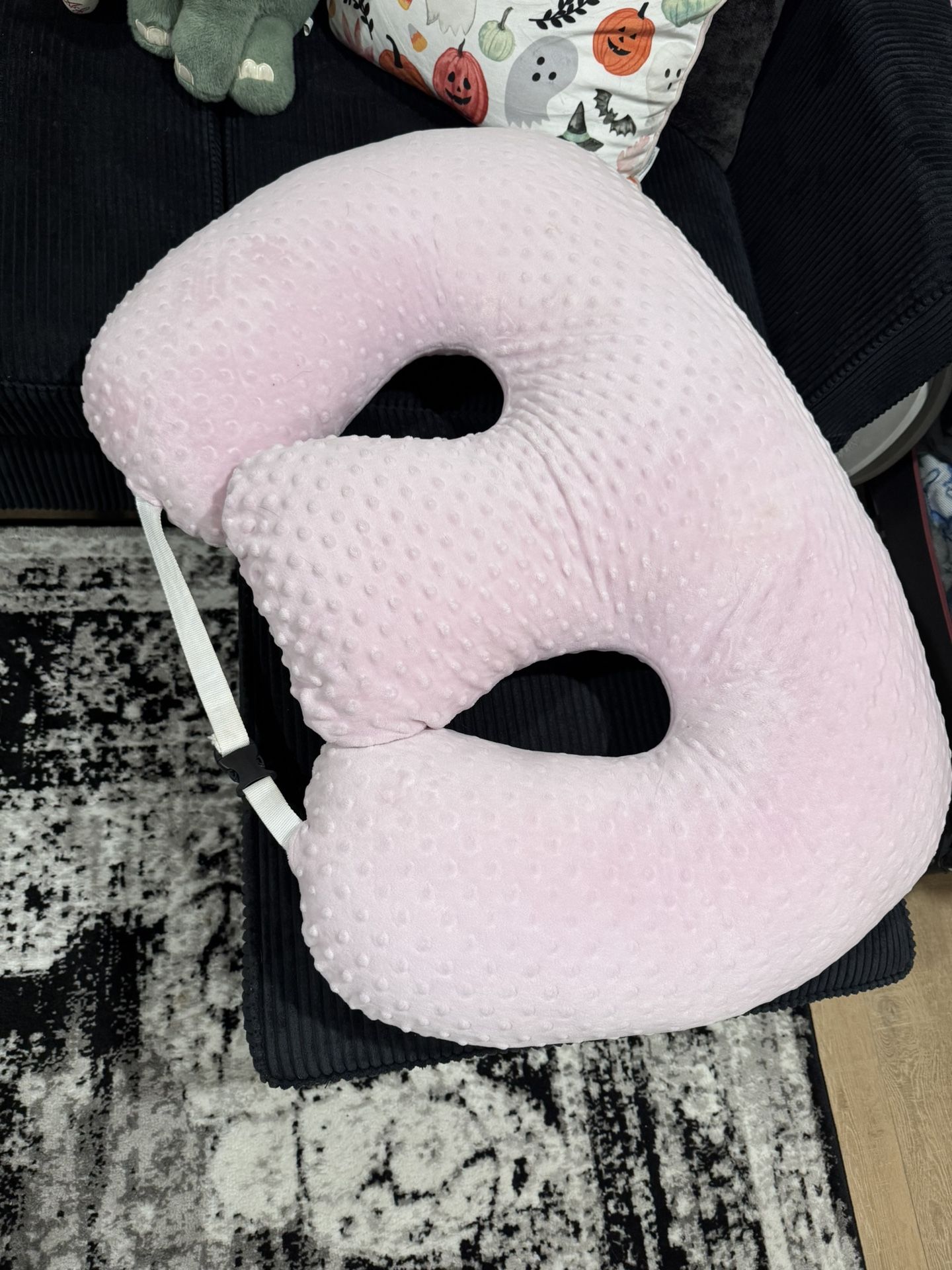 TWIN Z Pillow (Pink) - Breastfeeding, Bottlefeeding, Tummy Time, Reflux, Support & Pregnancy Pillow