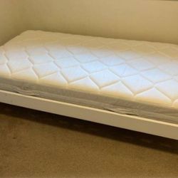 Twin Size Bed Frame With Mattress 