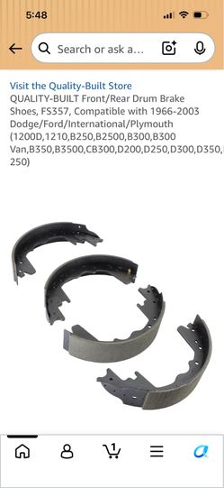 Front/Rear Drum Brake Shoes