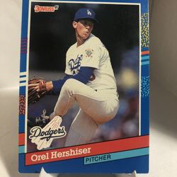 1991 Donruss Orel Hershiser Los Angeles Dodgers Card #280