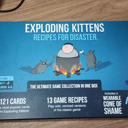 Exploding Kittens Recipes for Disaster 2-5 Players - Ages 7+ - Party & Family Card Game