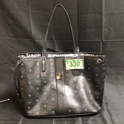 MCM Black Visetos Tote - COA Available