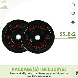 55LB Bumper Plates