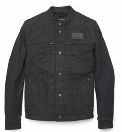 Harley Davidson Chisel Denim Trucker Riding Jacket - size Small