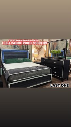 4pcs Queen Bedroom Set 